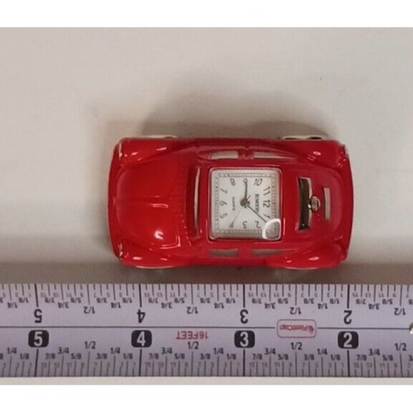 Rumours Volkswagon VW Beetle Bug Clock Diecast Quartz Analog Red Vintage - Picture 9 of 10